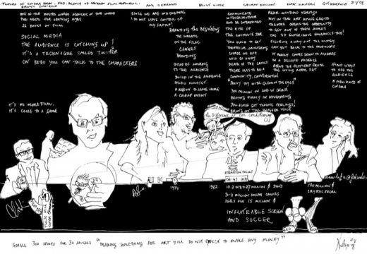 Cannes Panel sketch by Nesta Morgan